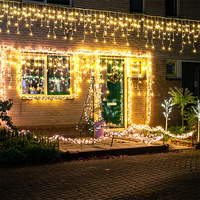Holiday Curtain Wedding Lights 100LED String Strip ice bar lamp 8mode Garlands for PARTY FAIRY CHRISTMAS Star Moon 5